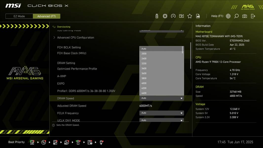 MSI MAG X870E TOMAHAWK WIFI-3
